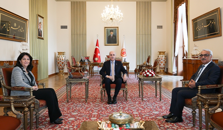 Kurtulmuş, DEM Parti heyetini kabul etti
