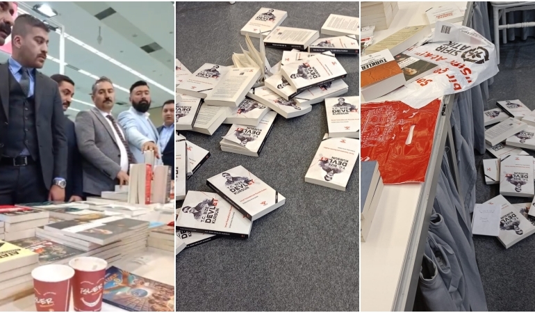 Ankara Kitap Fuarı’nda Nergiz Yayınları standına saldırı… ‘Ülkü Ocakları’ndan geldik’ diyerek tehdit ettiler!