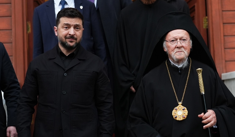 Zelenskiy, Fener Rum Patrikhanesi’ni ziyaret etti