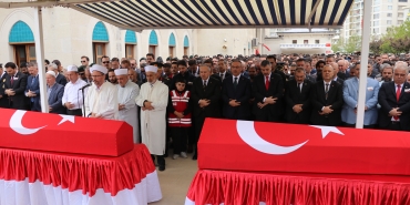 Tekirdağ'da şehit polislerin cenaze namazı kılındı