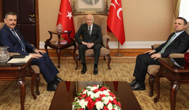İçişleri ve Adalet bakanlarından Bahçeli’ye ziyaret