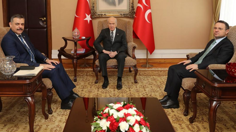 İçişleri ve Adalet bakanlarından Bahçeli’ye ziyaret