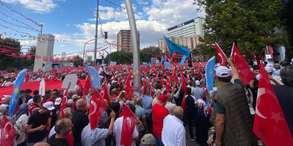Tandoğan’da miting: Türk milleti açılıma karşı bayrak gösterdi!