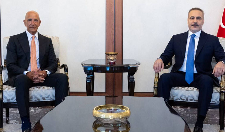 Hakan Fidan, Tom Barrack’ı kabul etti