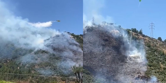 İzmir Narlıdere’de orman yangını