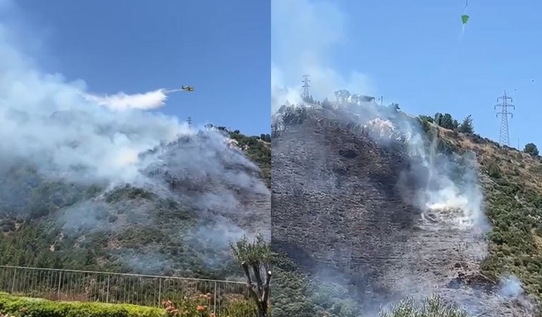 İzmir Narlıdere’de orman yangını