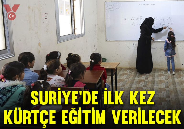 Suriye’deki okullarda ilk kez ‘Kürtçe eğitim’ verilecek