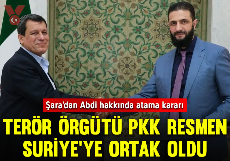 PKK resmen Suriye’ye ortak oldu: Ahmed Şara, Mazlum Abdi’yi danışman olarak atadı
