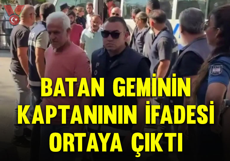 Girne açıklarında batan geminin kaptanının ifadesi ortaya çıktı
