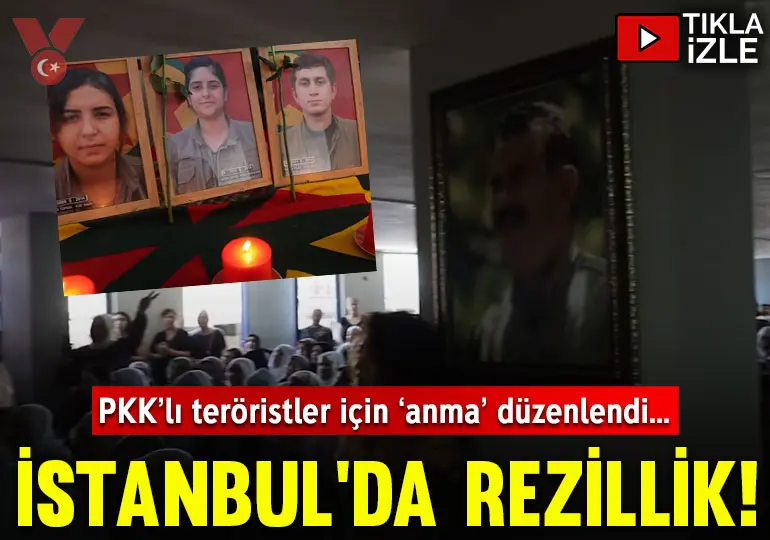 İstanbul’da rezillik: PKK’lı teröristler için ‘anma töreni’ düzenlendi!