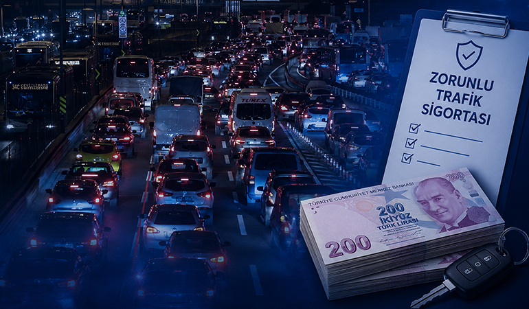 Zorunlu trafik sigortasına zam geldi: İşte yeni prim tutarları…