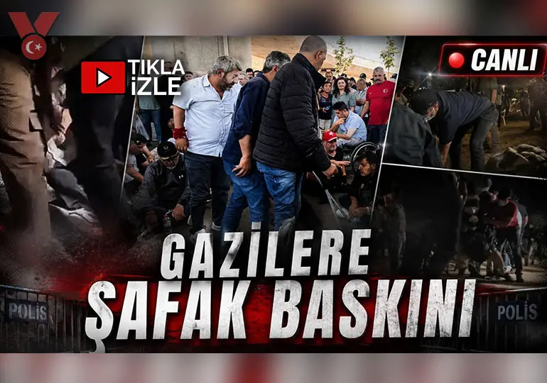 Gazilere şafak baskını | Alandan canlı yayın