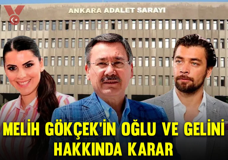 Melih Gökçek’in oğlu ve gelini adli kontrolle serbest bırakıldı