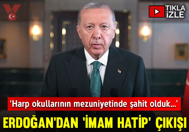 Erdoğan: İmam hatip mezunlarının neler başardığına harp okullarının mezuniyetinde şahit olduk