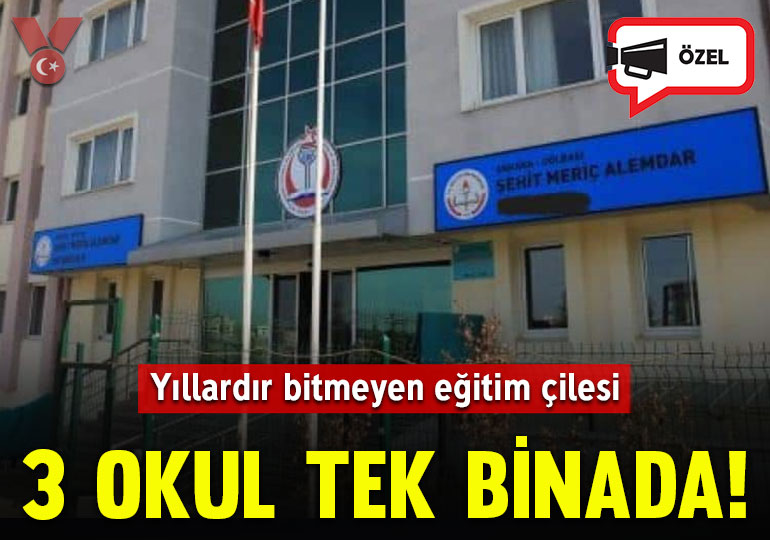 Yıllardır bitmeyen eğitim çilesi: 3 okul tek binada!