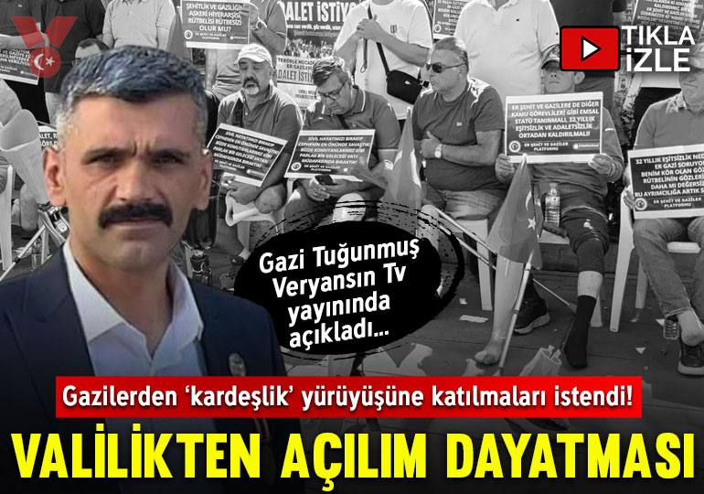 Bingöl Valiliği’nden gazilere açılım dayatması! ‘Kardeşlik’ yürüyüşüne katılmaları istendi