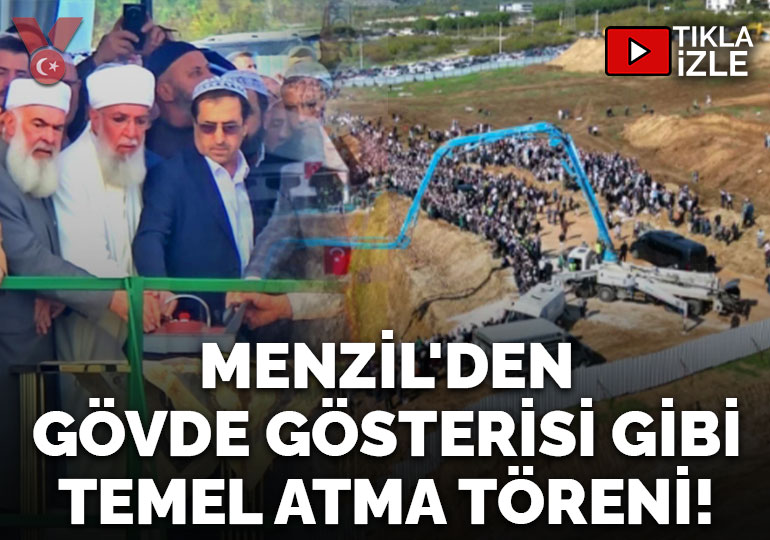 Menzil’den gövde gösterisi gibi temel atma töreni!