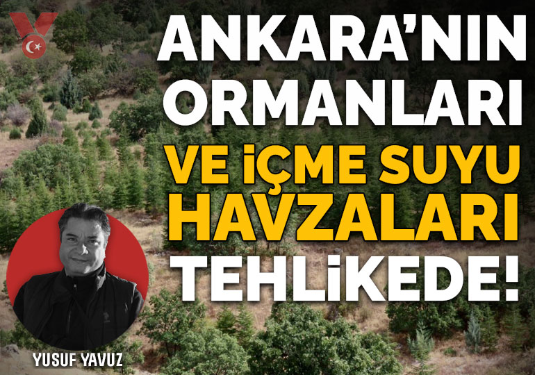 Ankara’nın ormanları ve içme suyu havzaları tehlikede!